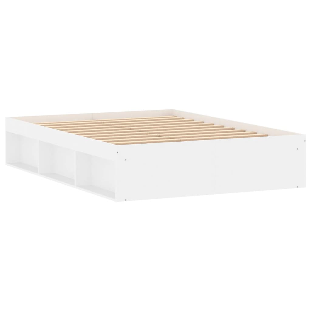 Estrutura de cama de casal 135x190 cm branco