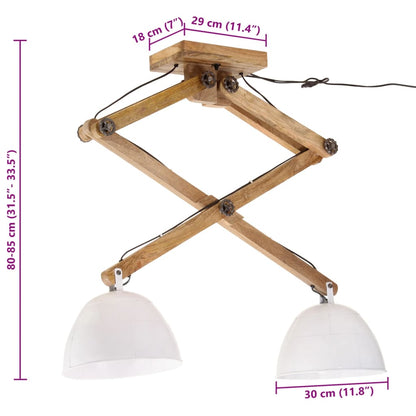 Candeeiro de teto 25 W 29x18x85 cm E27 branco