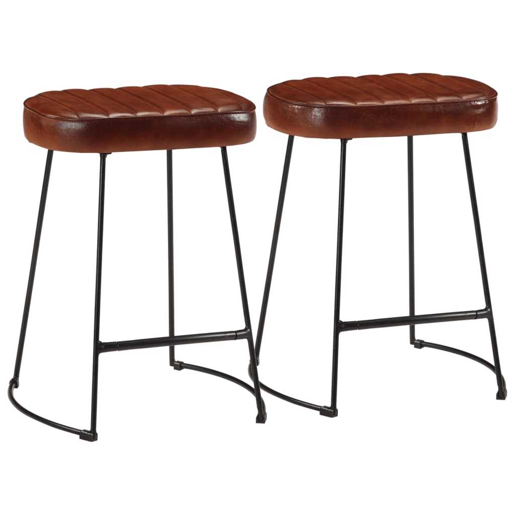 Bancos de bar 2 pcs 40x29,5x53 cm castanho-escuro