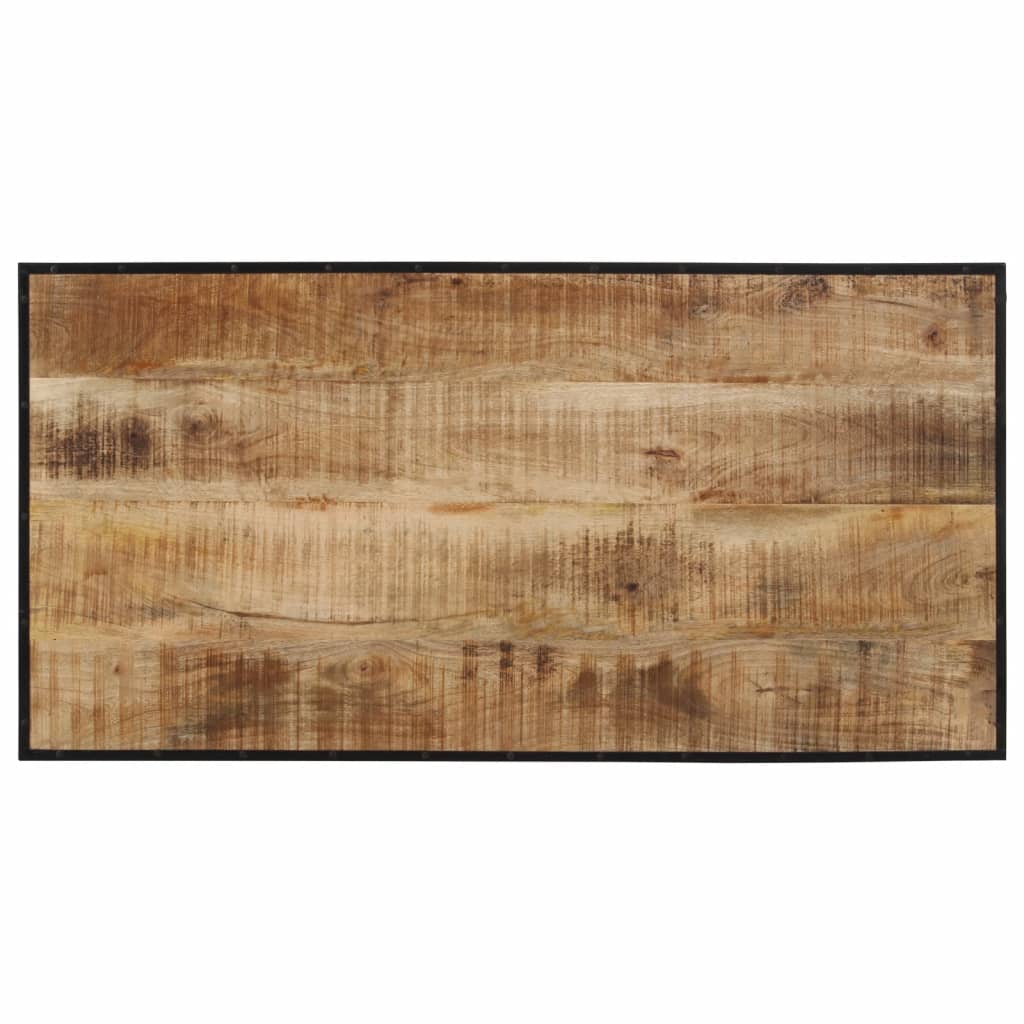 Mesa de bar 110x55x107 cm madeira de mangueira áspera maciça