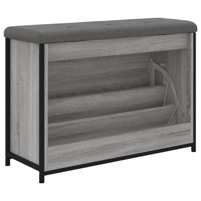 Banco sapateira c/ gaveta articulada 82x32x56cm cinzento sonoma