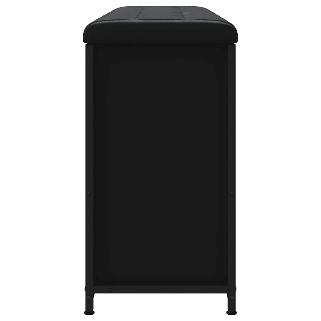 Banco sapateira com gaveta articulada 102x32x56 cm preto