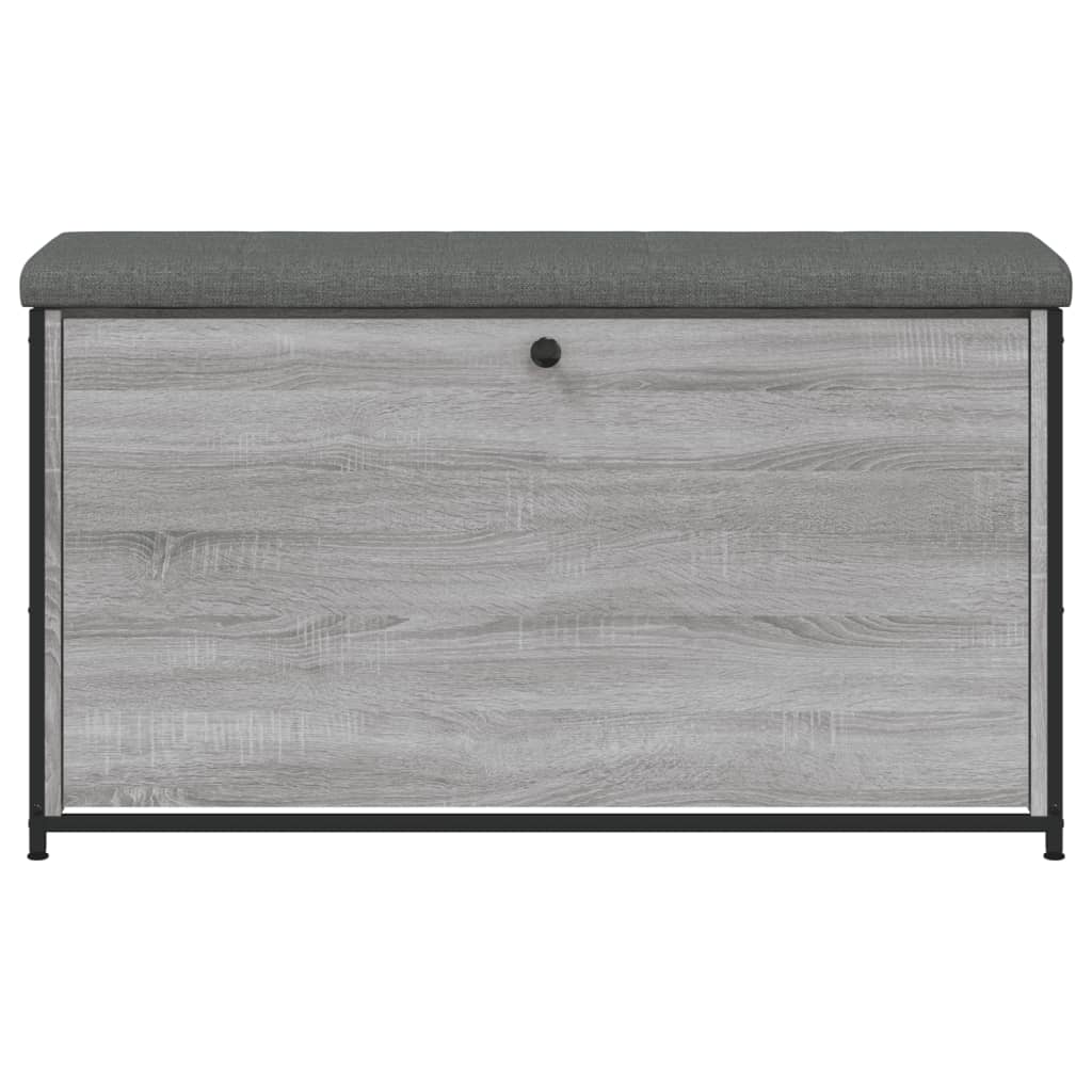 Banco sapateira gaveta articulada 102x32x56 cm cinzento sonoma