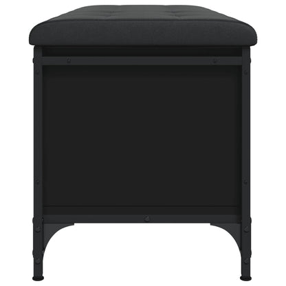 Banco de arrumação 102x42x45 cm derivados de madeira preto