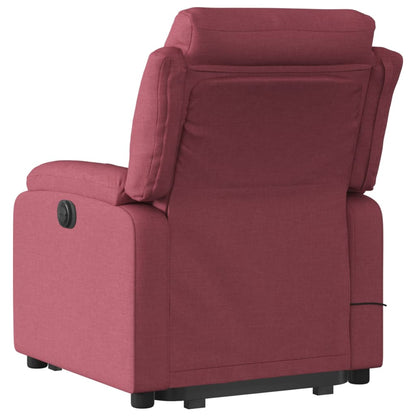 Poltrona de massagens reclin. elevatória tecido vermelho tinto