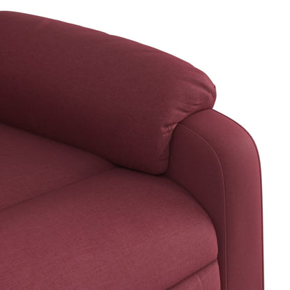 Poltrona de massagens reclin. elevatória tecido vermelho tinto