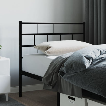 Cabeceira de cama 75 cm metal preto