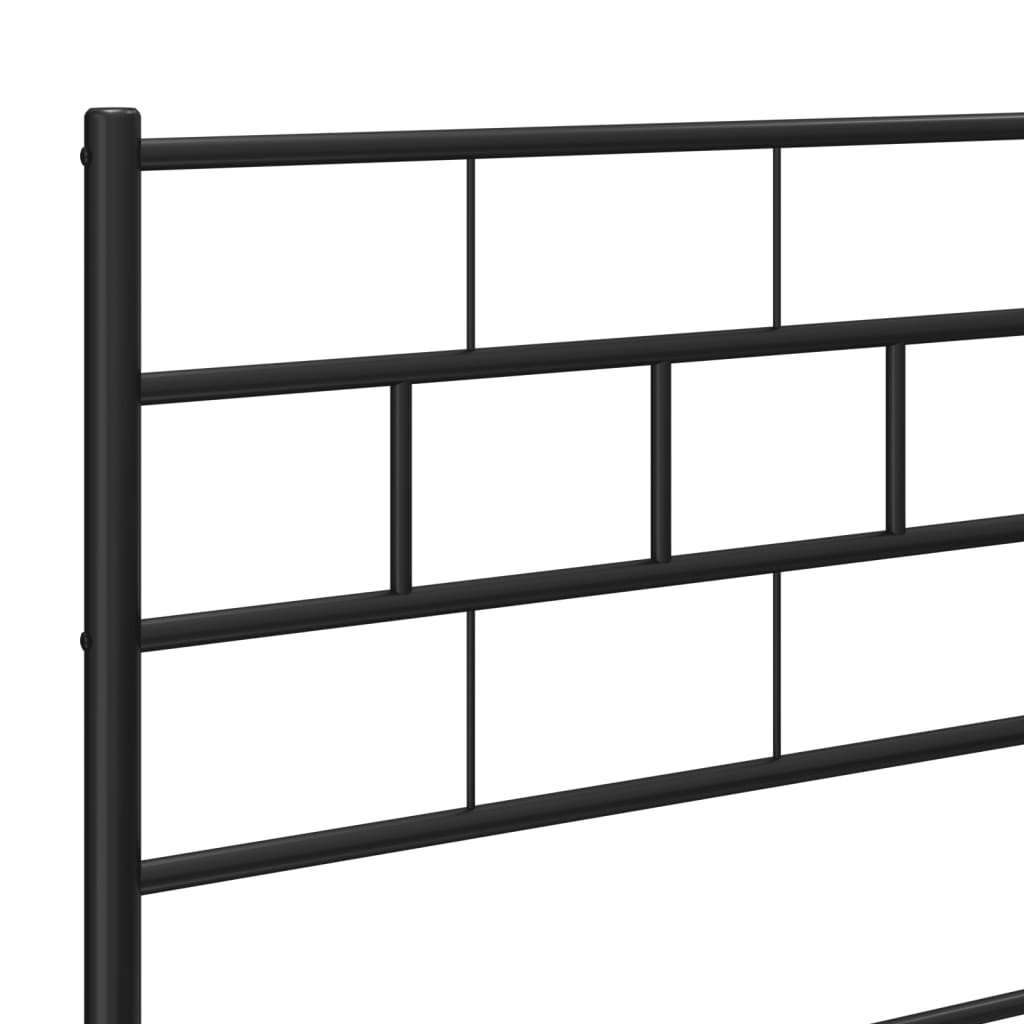 Cabeceira de cama 107 cm metal preto