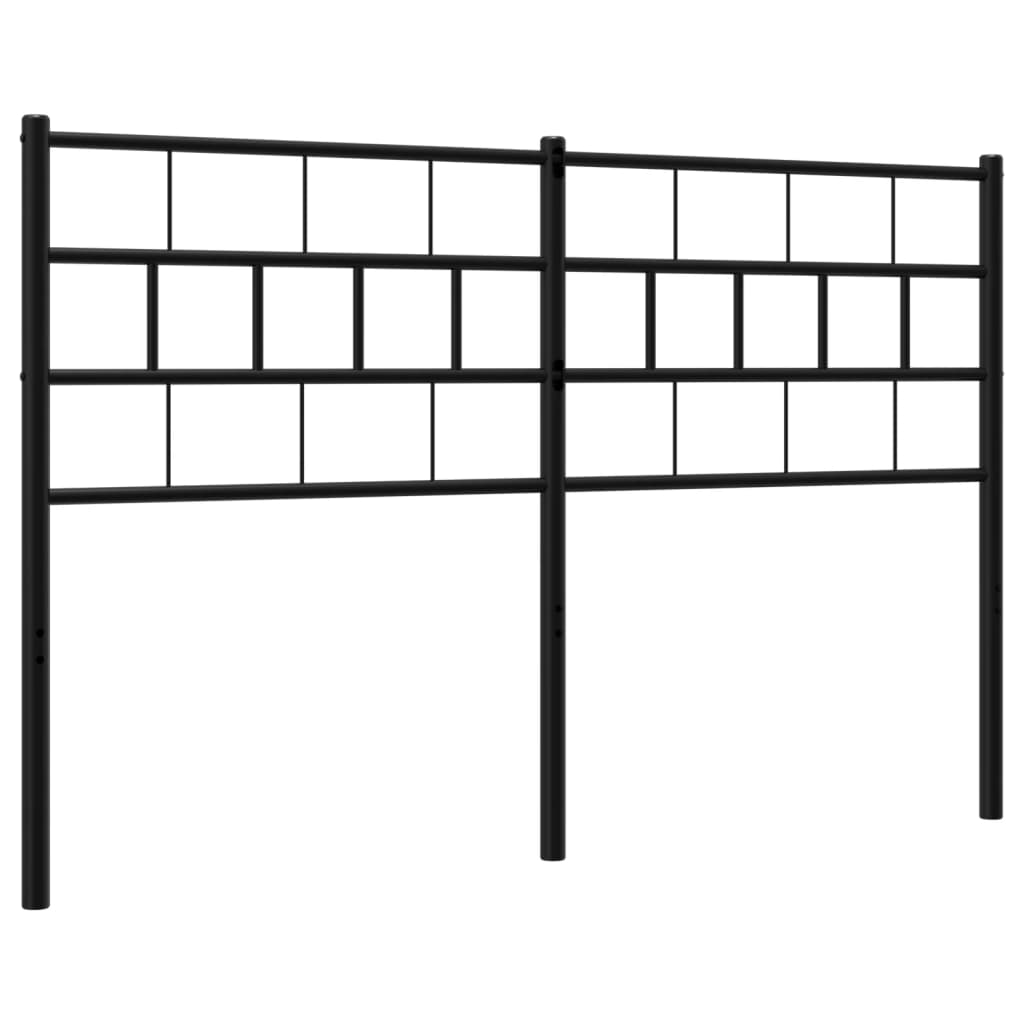 Cabeceira de cama 120 cm metal preto