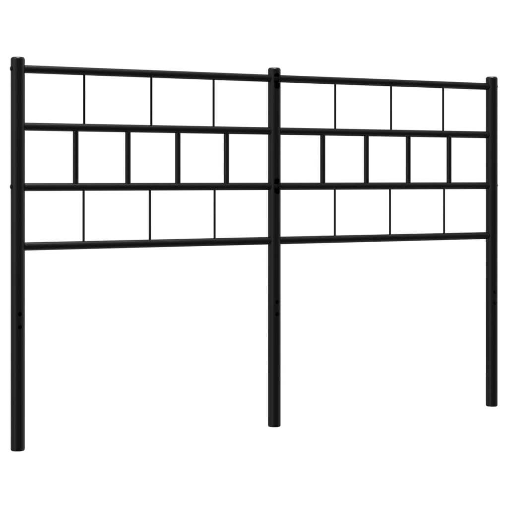 Cabeceira de cama 135 cm metal preto