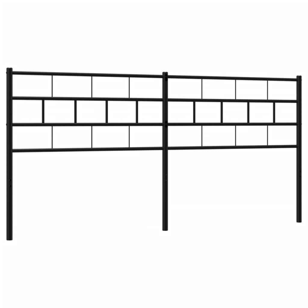 Cabeceira de cama 160 cm metal preto