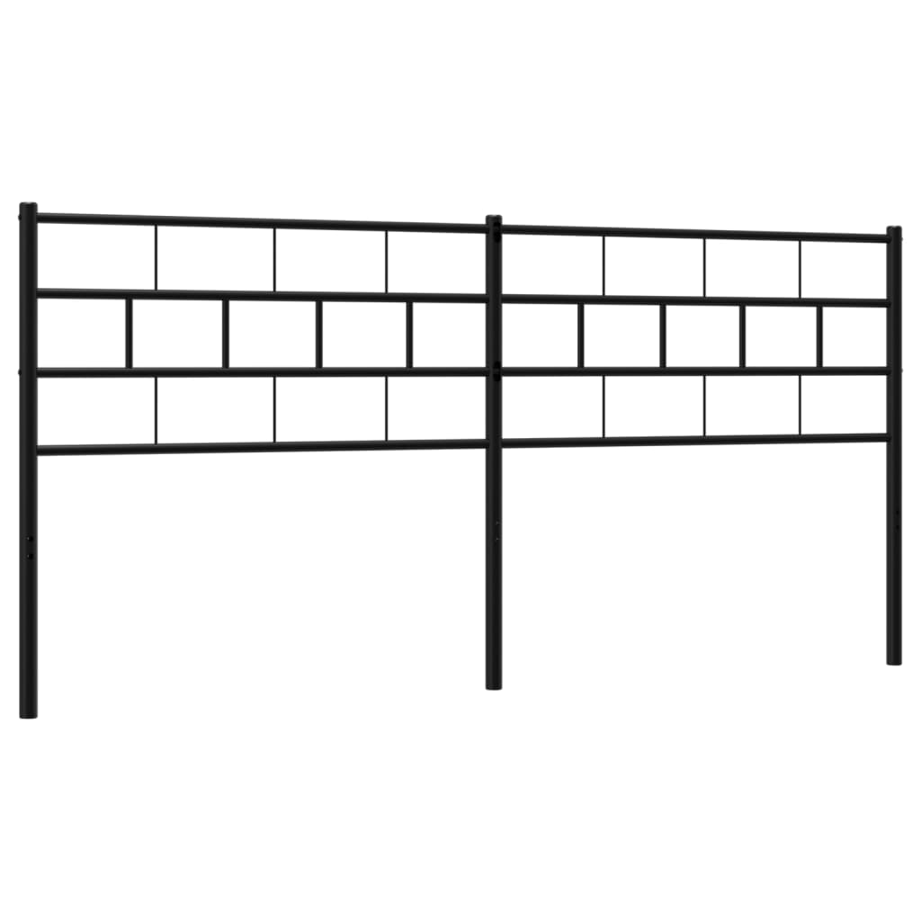 Cabeceira de cama 193 cm metal preto