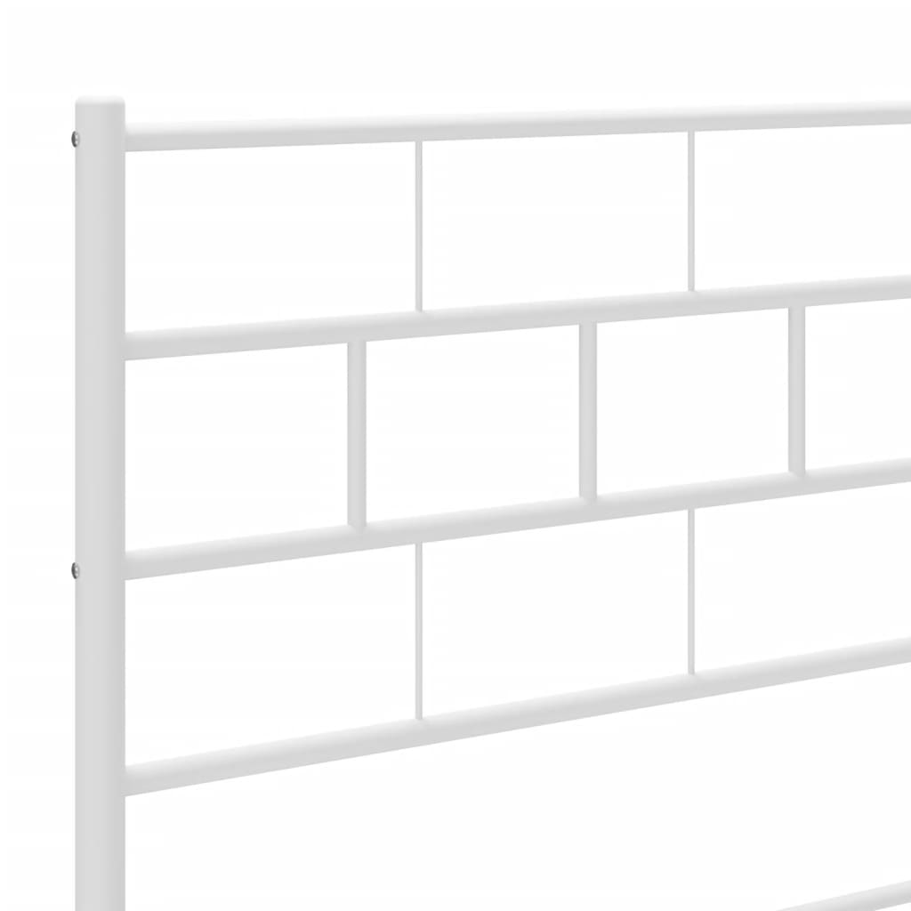 Cabeceira de cama 100 cm metal branco