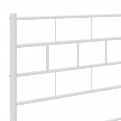 Cabeceira de cama 100 cm metal branco