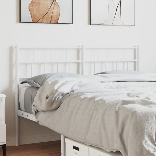 Cabeceira de cama 120 cm metal branco