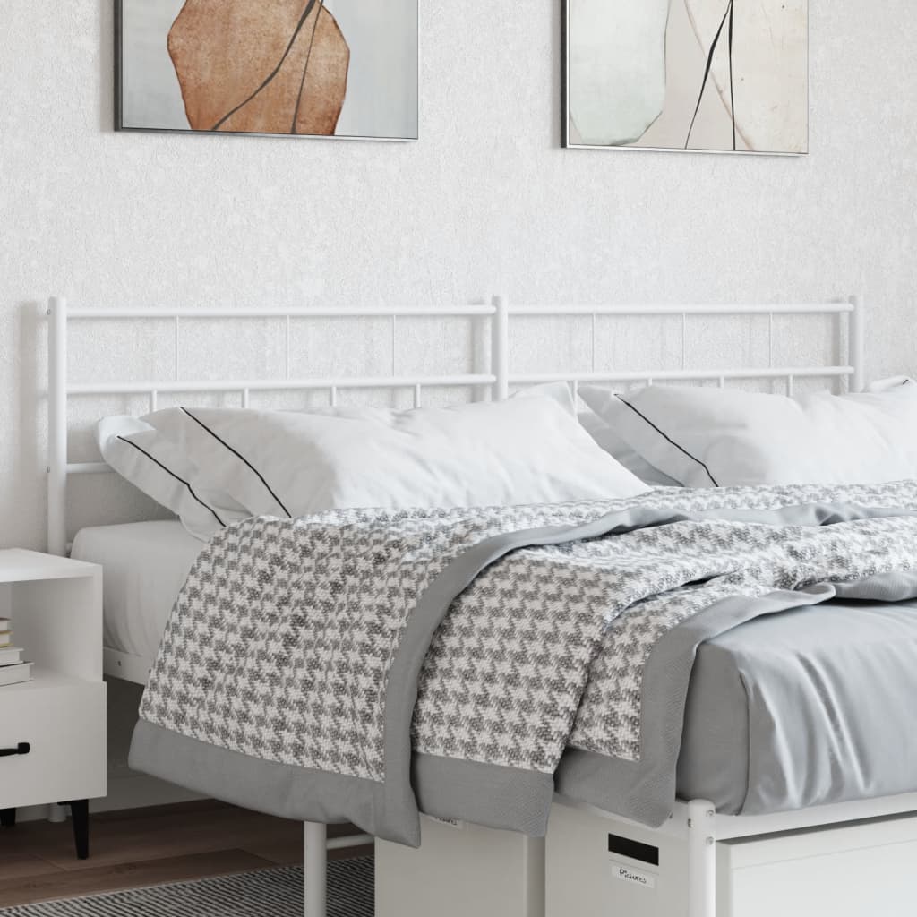 Cabeceira de cama 193 cm metal branco