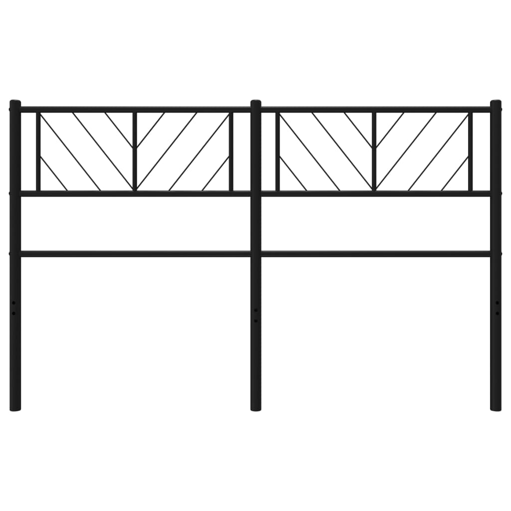 Cabeceira de cama 135 cm metal preto