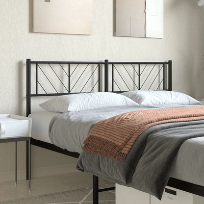 Cabeceira de cama 135 cm metal preto