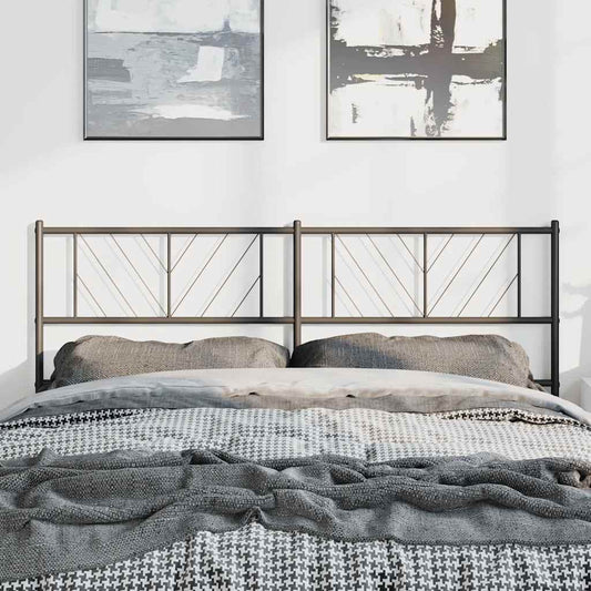 Cabeceira de cama 135 cm metal preto