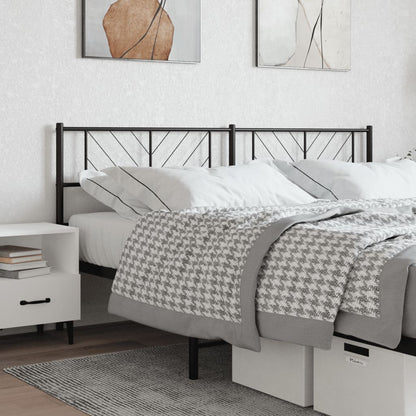 Cabeceira de cama 193 cm metal preto