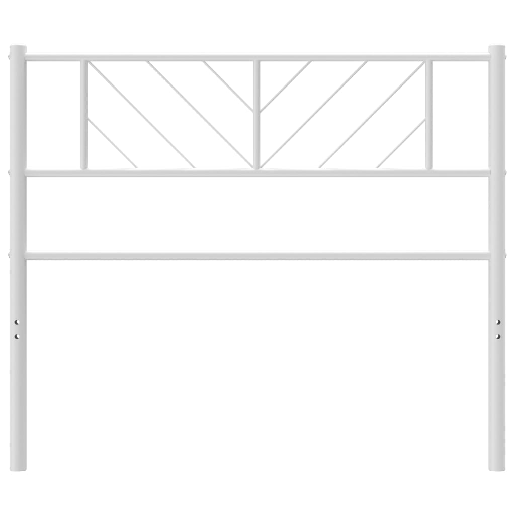 Cabeceira de cama 75 cm metal branco