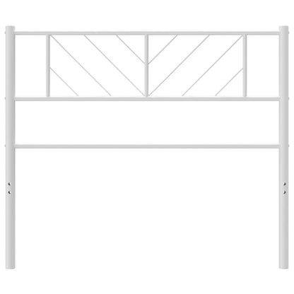 Cabeceira de cama 75 cm metal branco