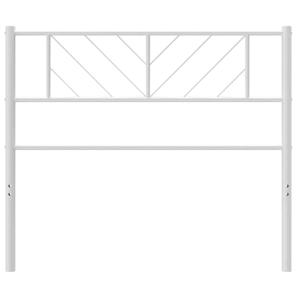 Cabeceira de cama 80 cm metal branco