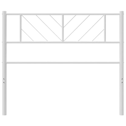 Cabeceira de cama 80 cm metal branco