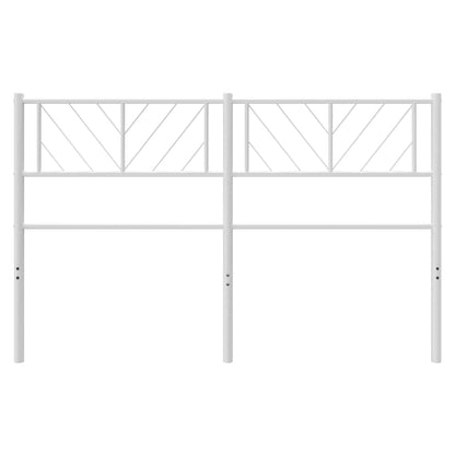 Cabeceira de cama 120 cm metal branco