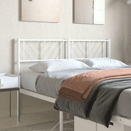 Cabeceira de cama 120 cm metal branco