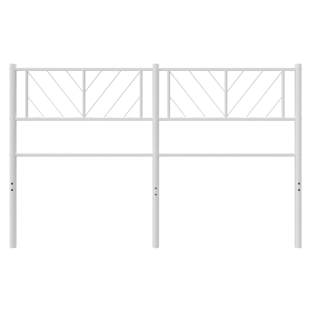 Cabeceira de cama 140 cm metal branco