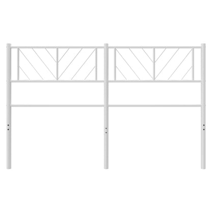 Cabeceira de cama 140 cm metal branco