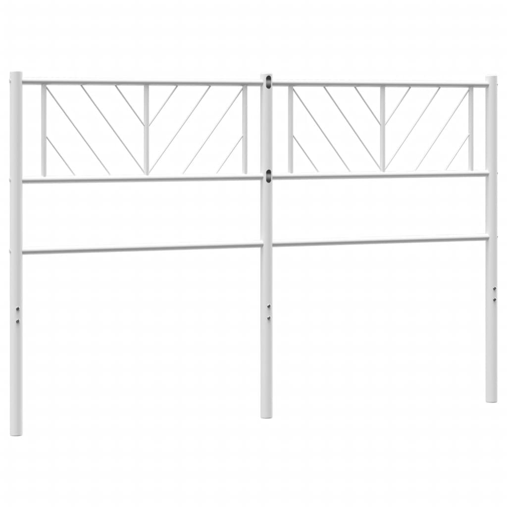 Cabeceira de cama 140 cm metal branco