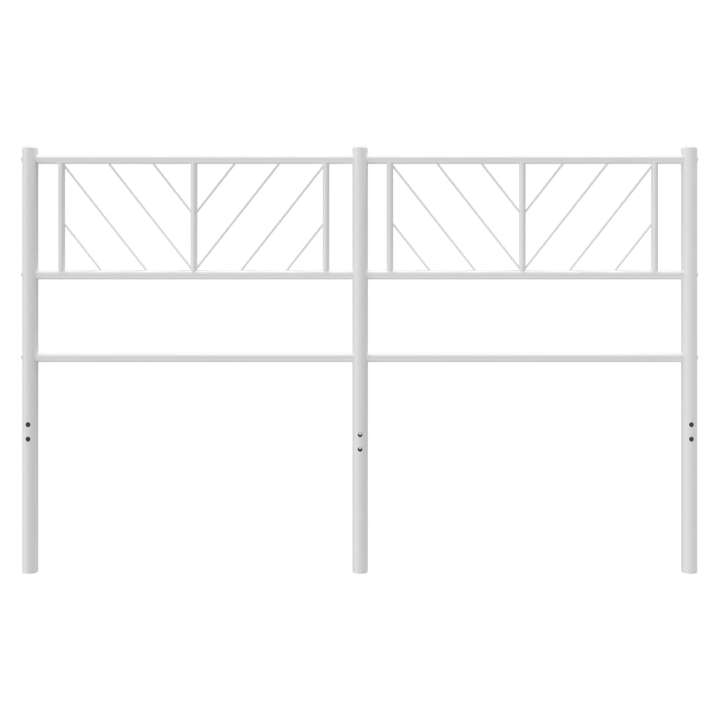 Cabeceira de cama 150 cm metal branco