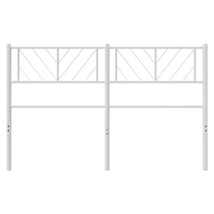 Cabeceira de cama 150 cm metal branco