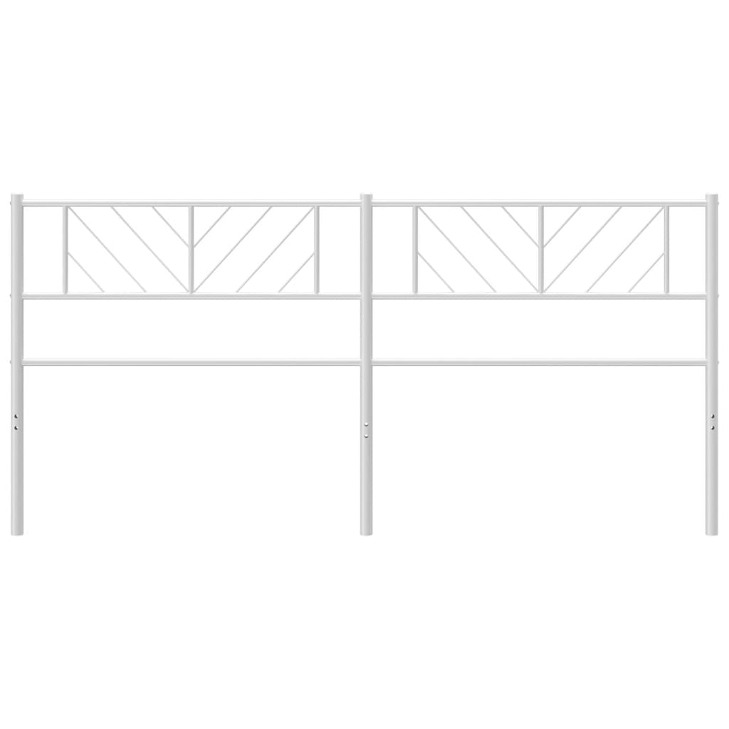 Cabeceira de cama 160 cm metal branco