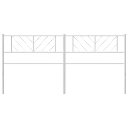 Cabeceira de cama 160 cm metal branco