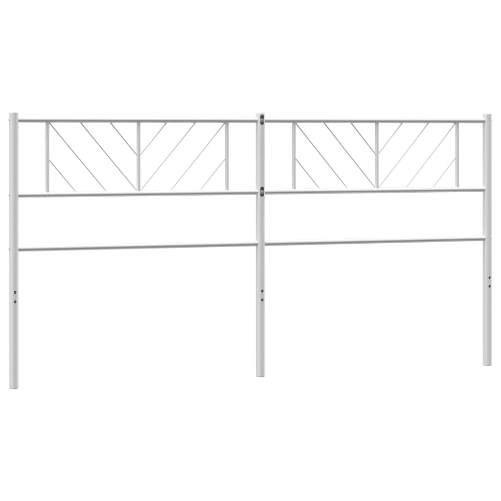 Cabeceira de cama 160 cm metal branco