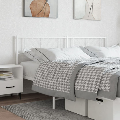 Cabeceira de cama 160 cm metal branco