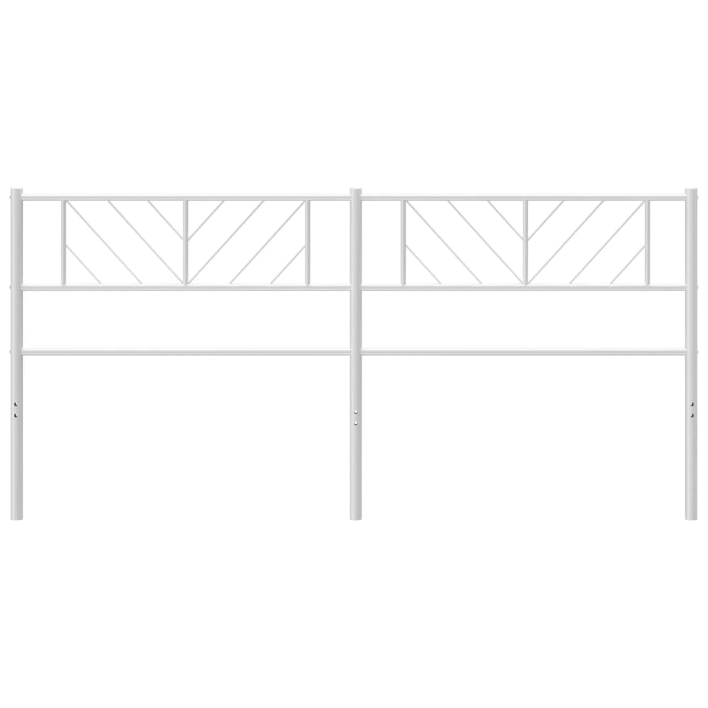 Cabeceira de cama 180 cm metal branco