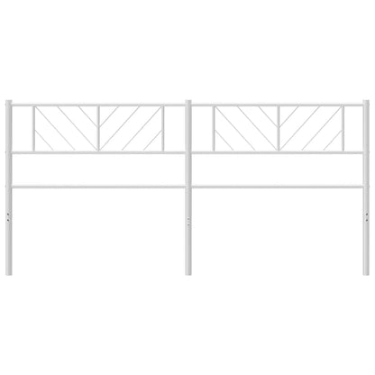 Cabeceira de cama 180 cm metal branco