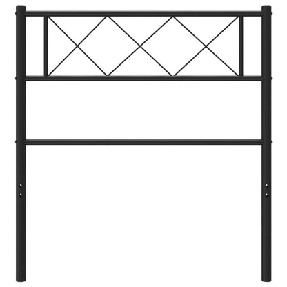 Cabeceira de cama 75 cm metal preto