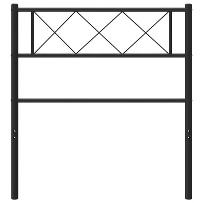 Cabeceira de cama 80 cm metal preto