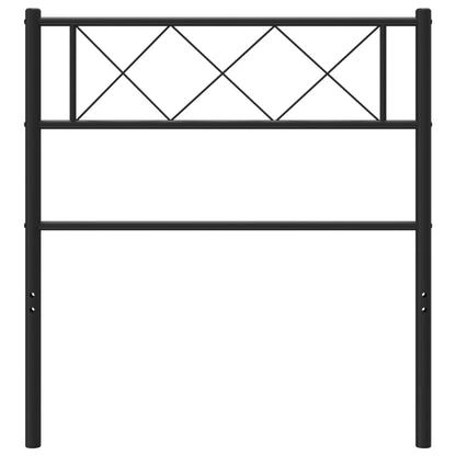 Cabeceira de cama 90 cm metal preto