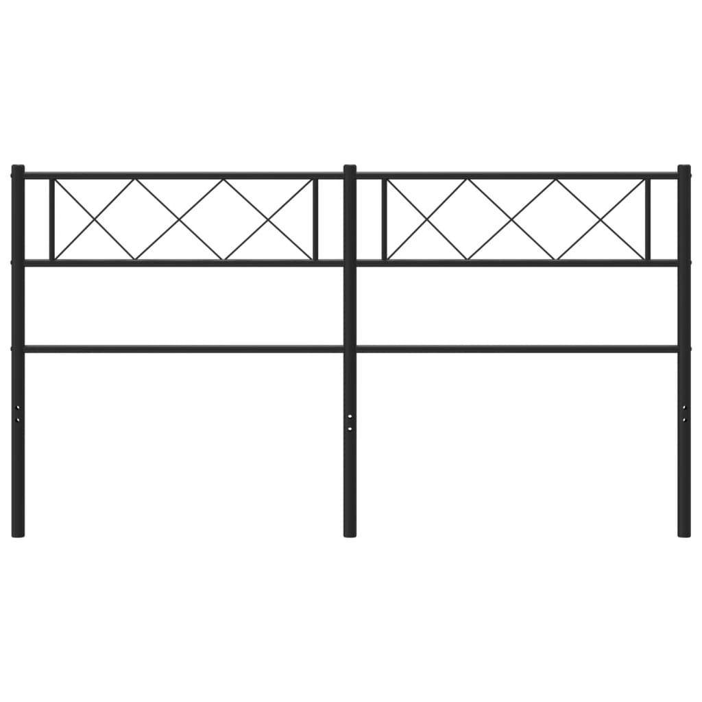 Cabeceira de cama 120 cm metal preto