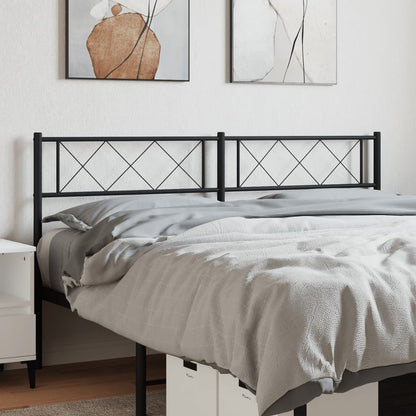 Cabeceira de cama 120 cm metal preto