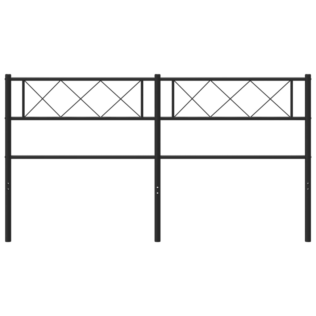 Cabeceira de cama 140 cm metal preto