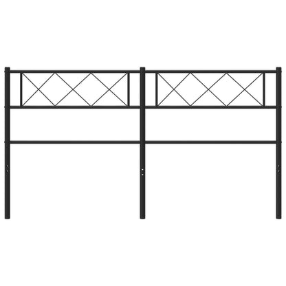 Cabeceira de cama 140 cm metal preto