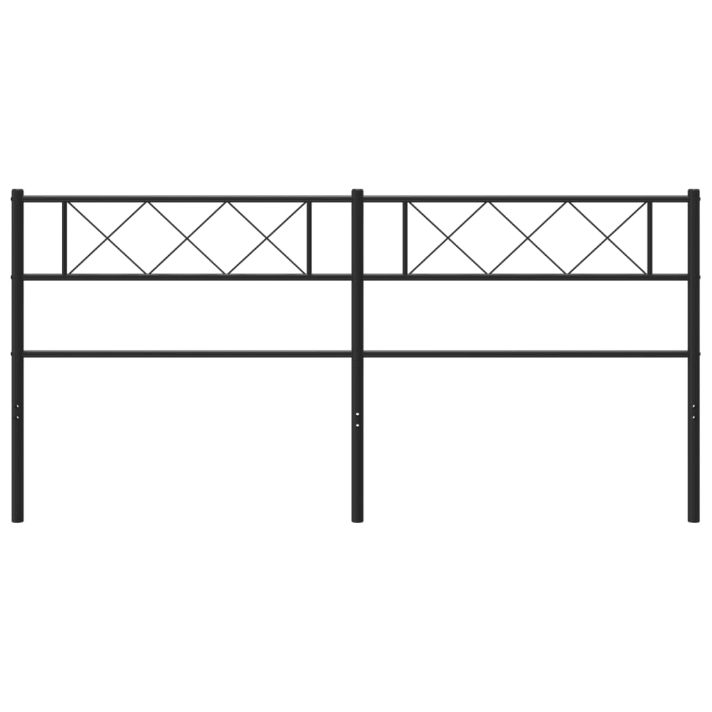 Cabeceira de cama 160 cm metal preto