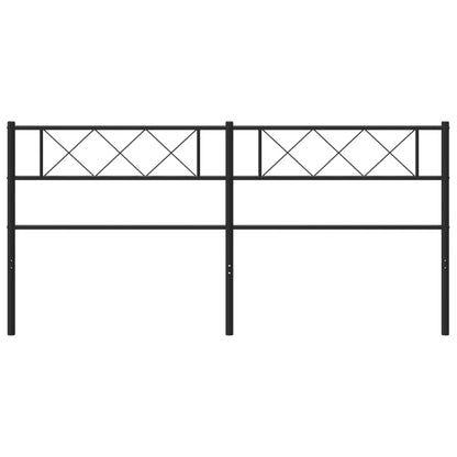 Cabeceira de cama 160 cm metal preto